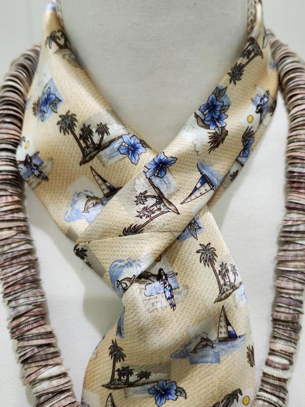 Neckwear and Tropical Shell Necklace, Reimagined for Today’s Trendy Look